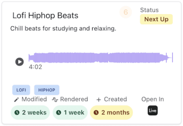 Waveform preview example